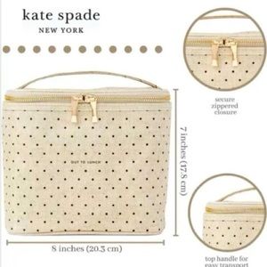 Kate spade, Brown/Tan, cosmetics or lunch bag
